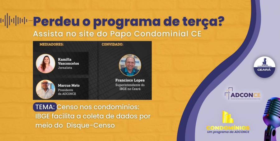 Censo nos condomínios: IBGE facilita a coleta de dados por meio do Disque-Censo.